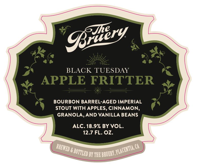 Black Tuesday Apple Fritter label