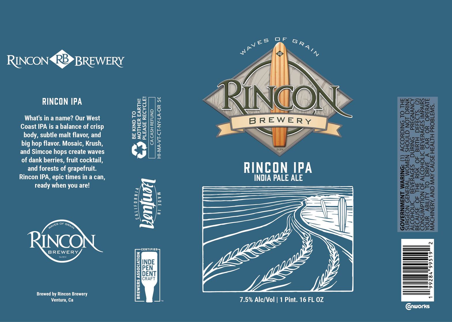 Rincon IPA label