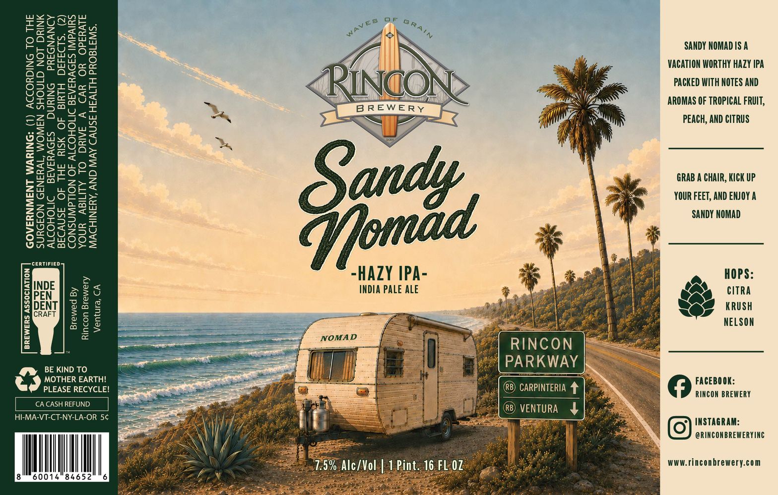 Sandy Nomad label