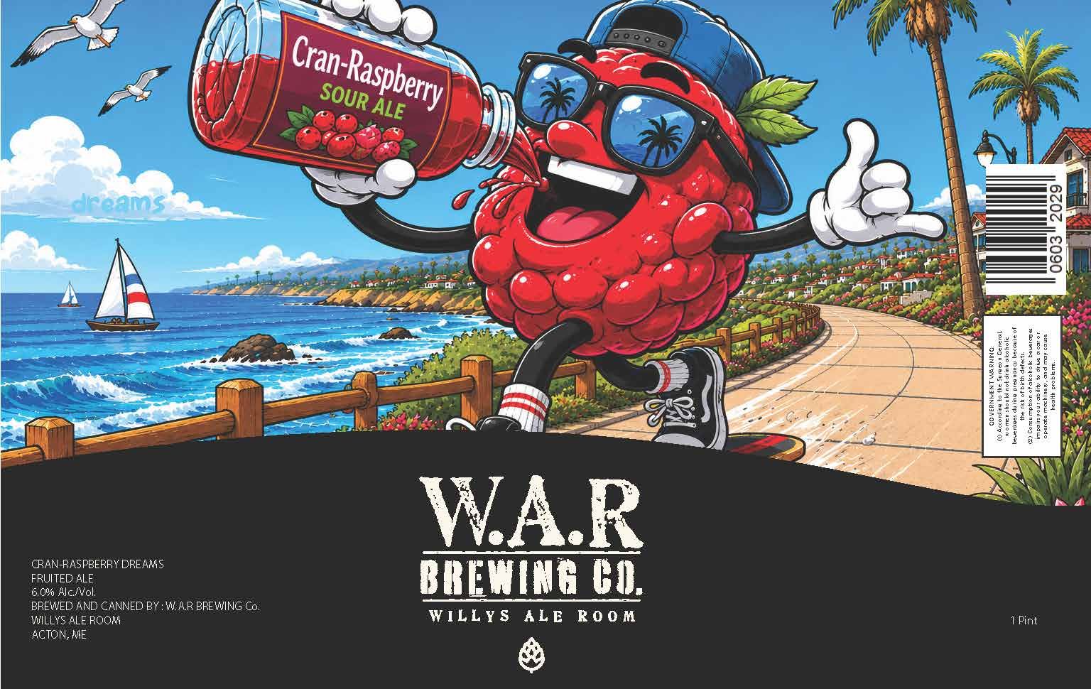 Cran-Raspberry Dreams label