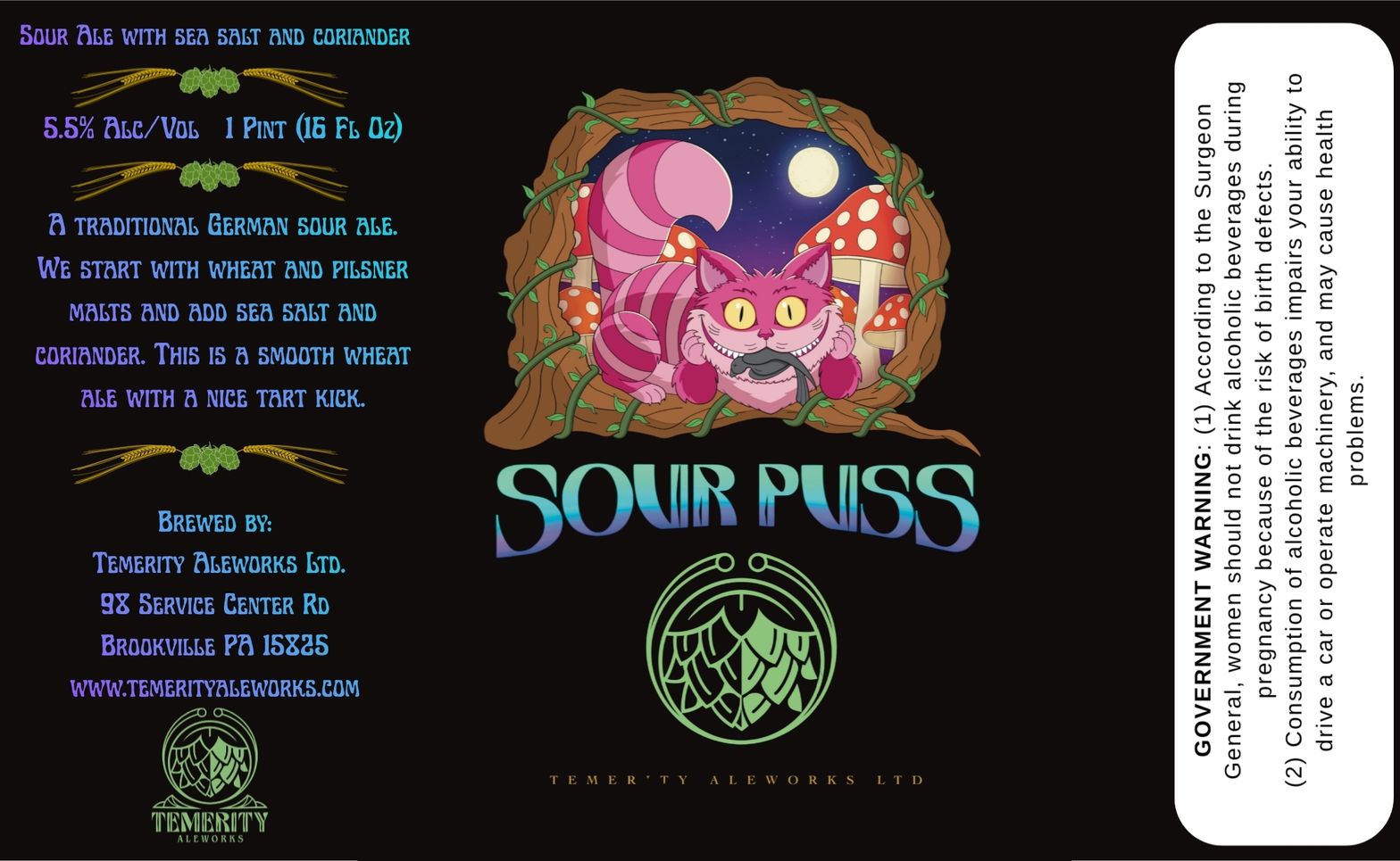Sour Puss label