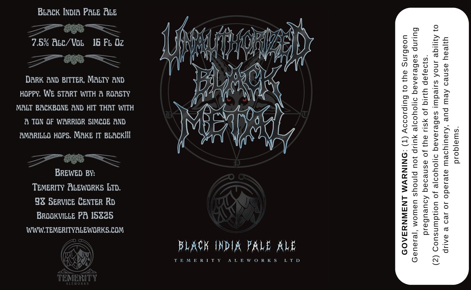 Unauthorized Black Metal label