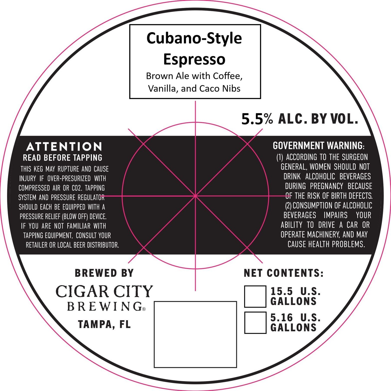 Cubano-Style Espresso label