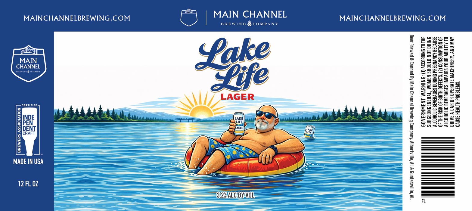 Lake Life Lager label