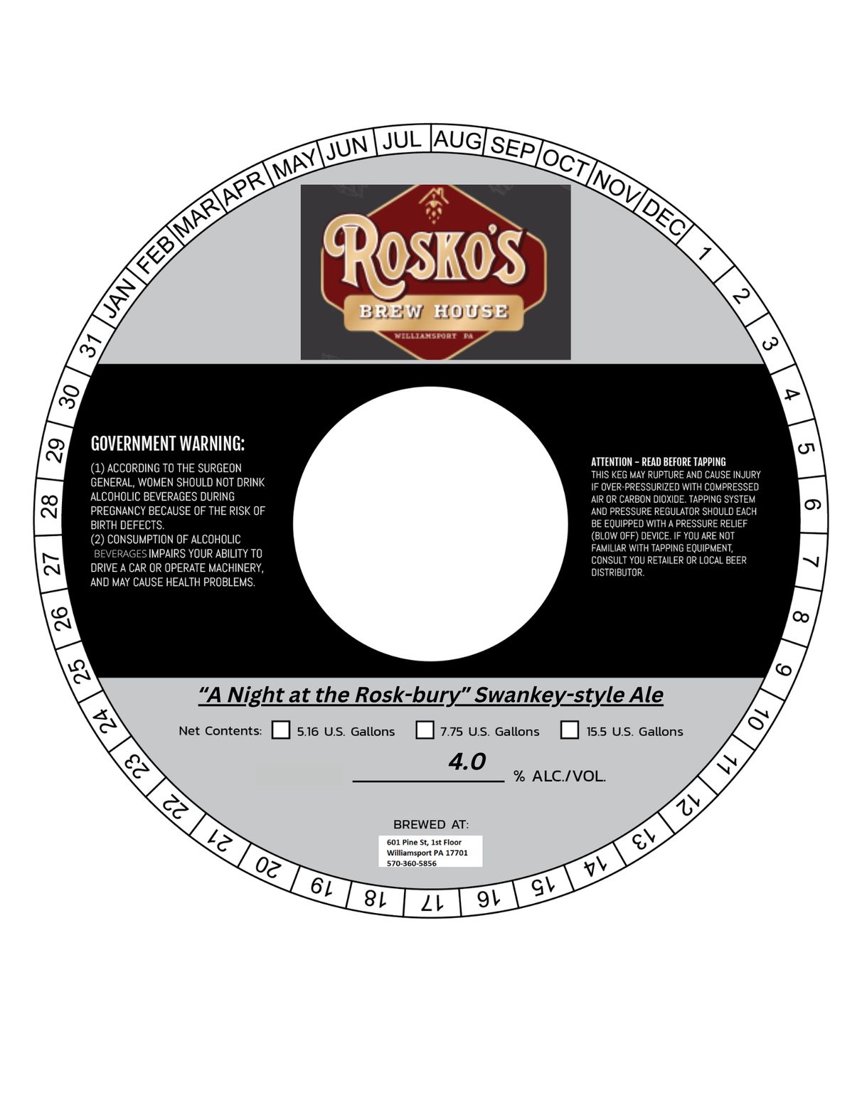 A Night at the Rosk-bury label
