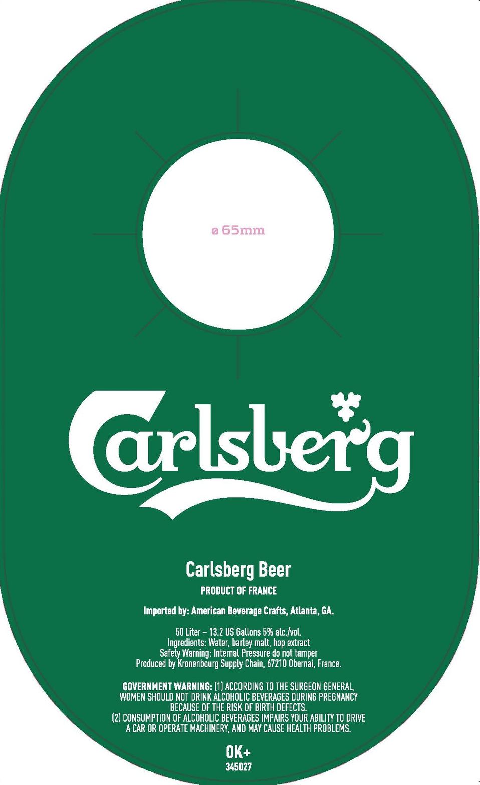 Carlsberg Beer label