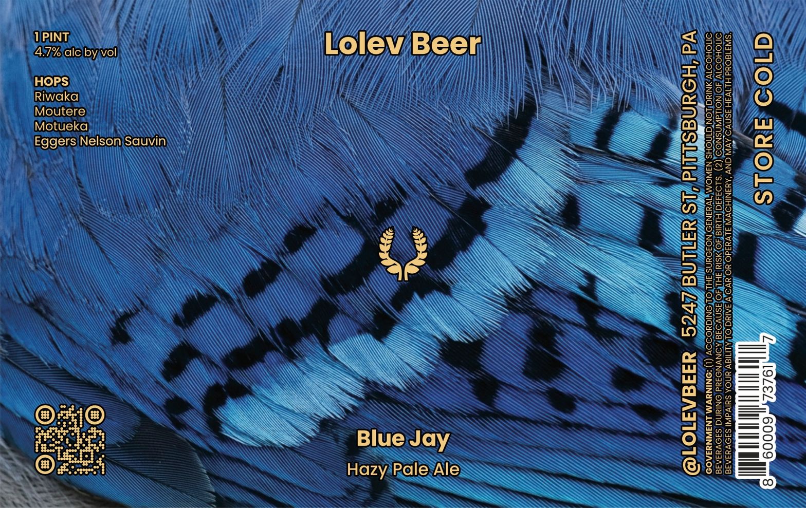 Blue Jay label