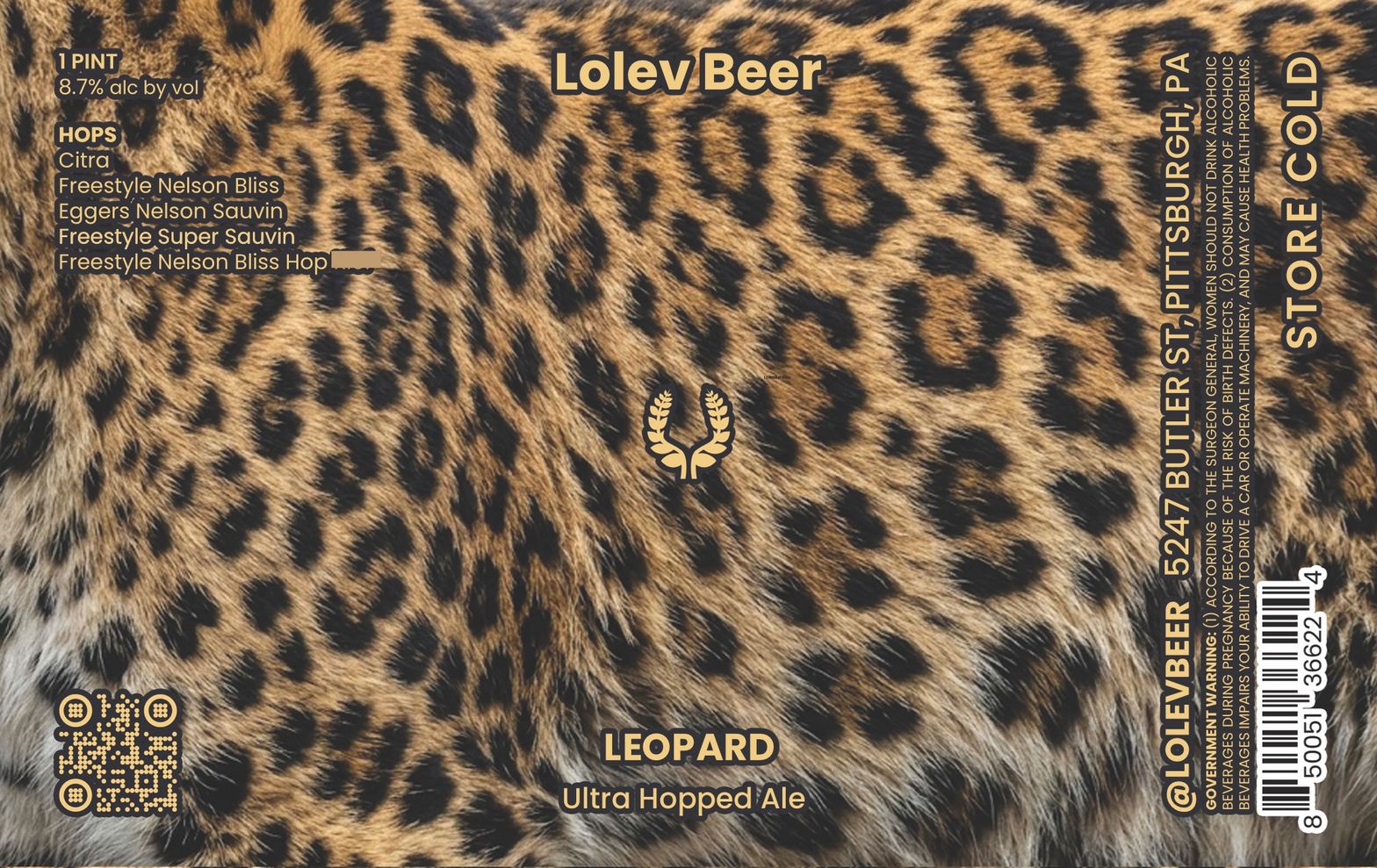 Leopard label