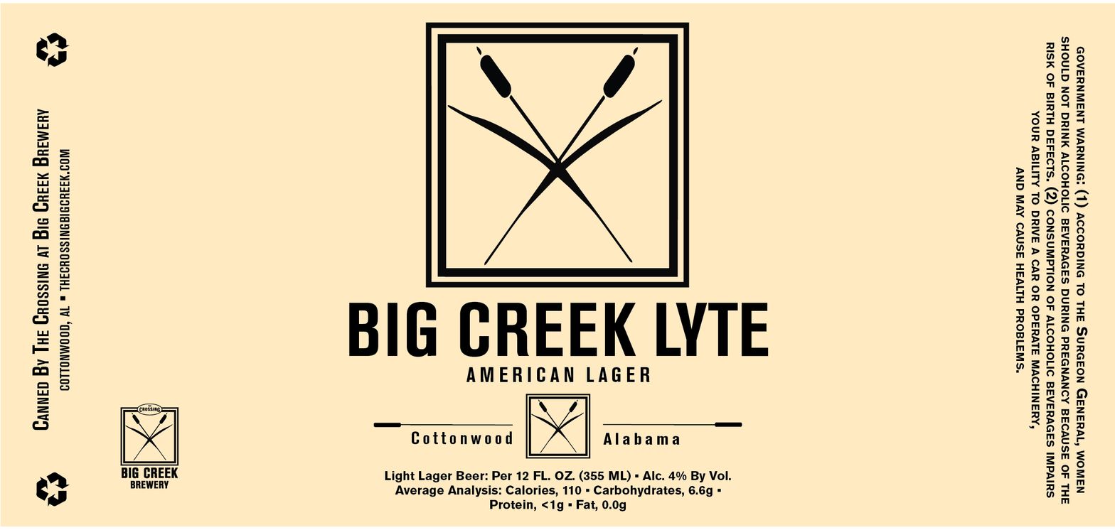 Big Creek Lyte label