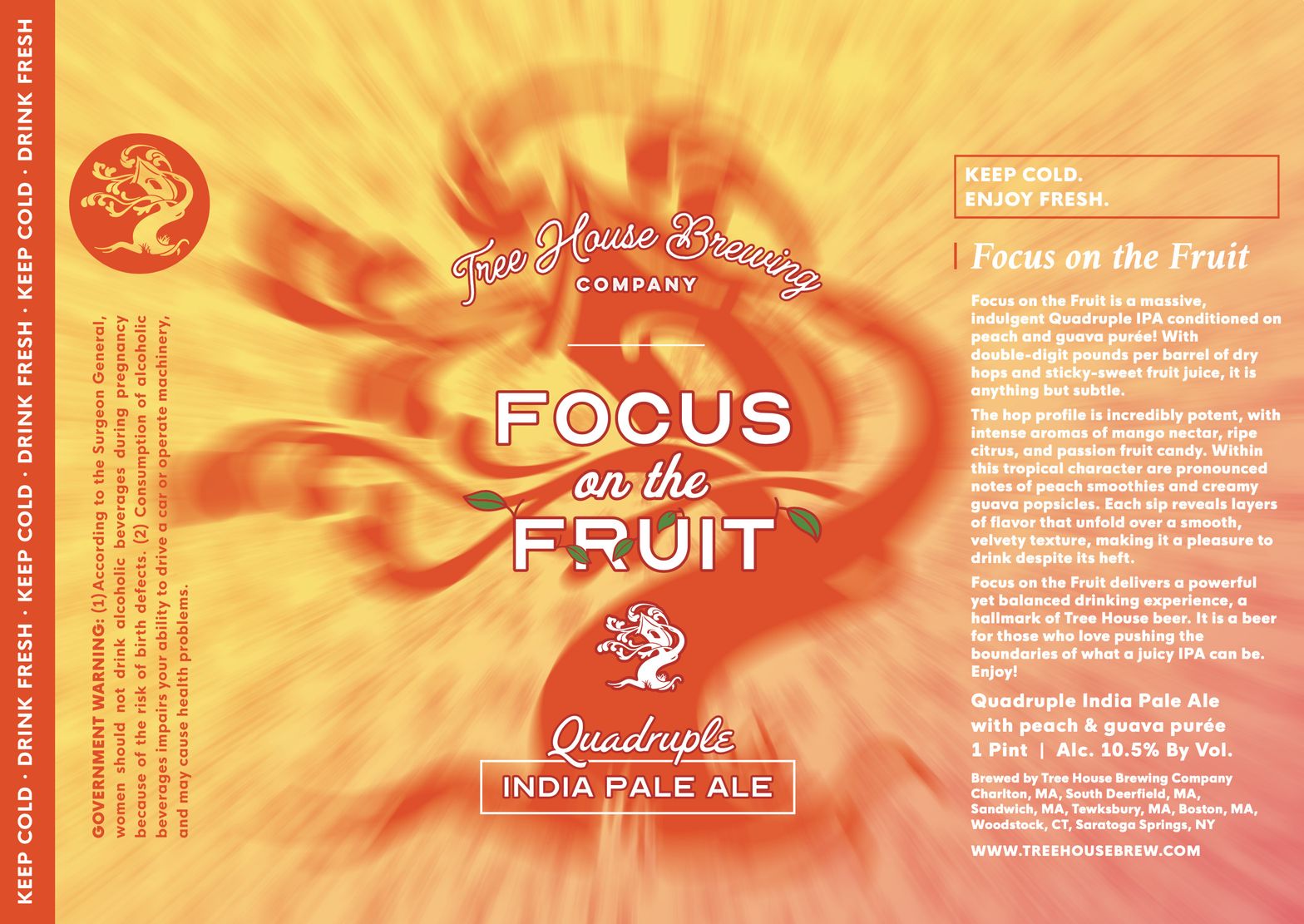 Focus on the Fruit label
