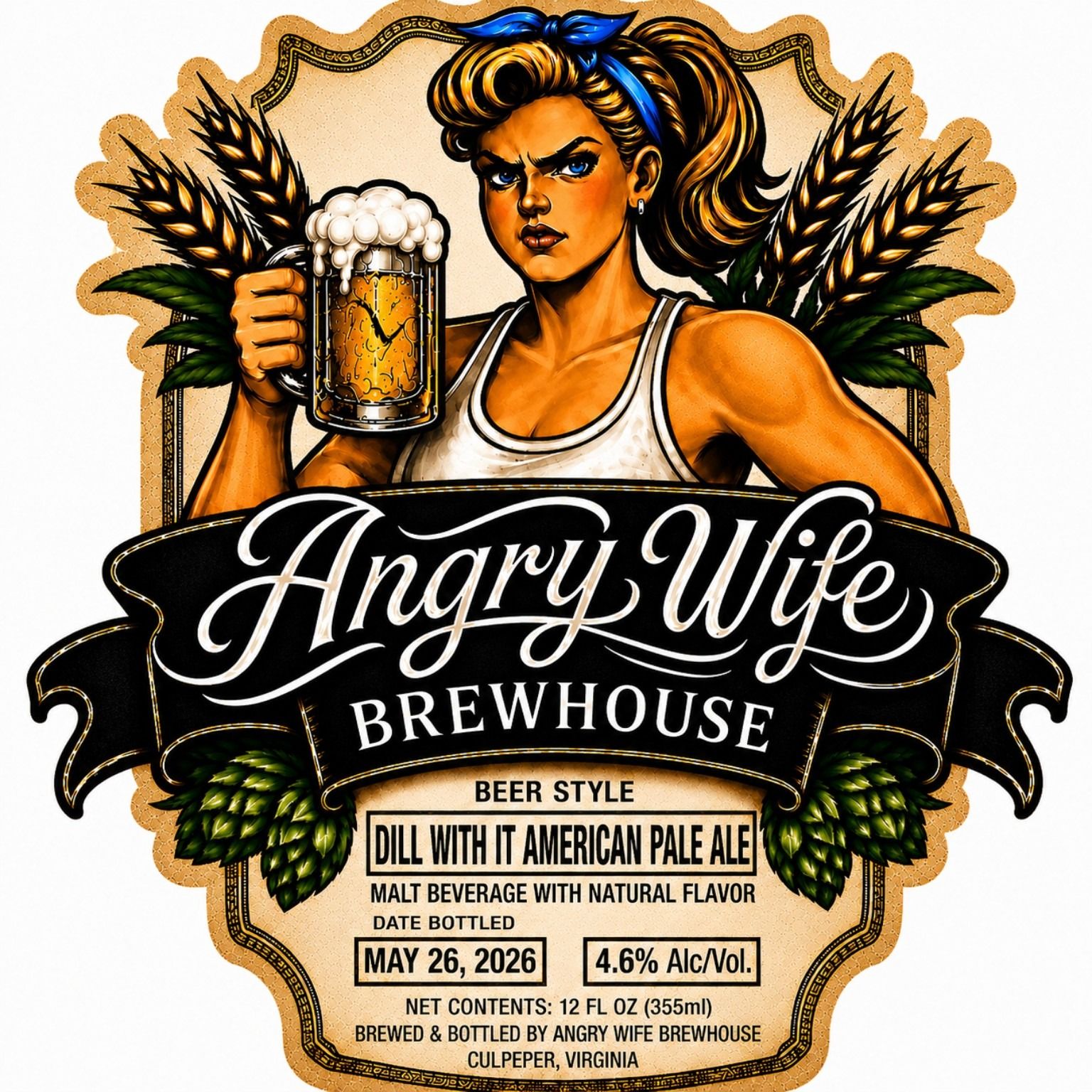 Dill With It American Pale Ale label
