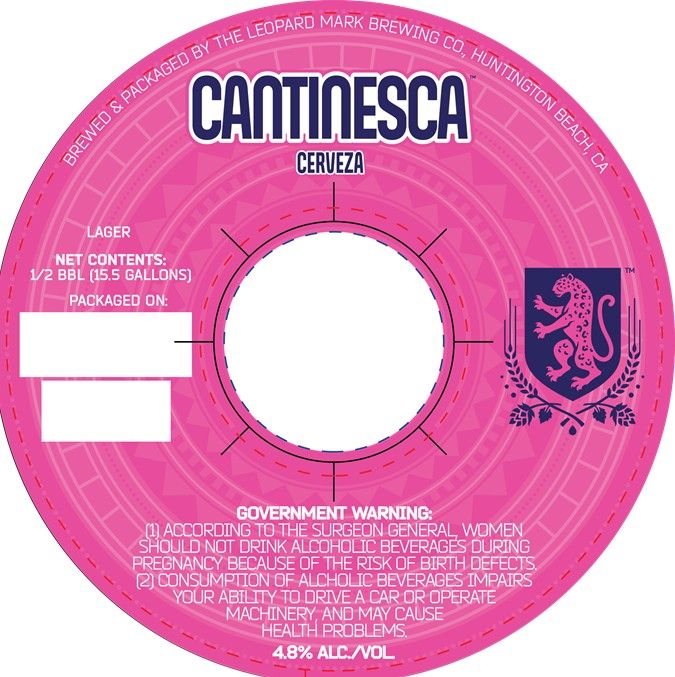 Cantinesca Cerveza label