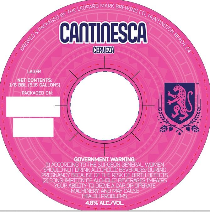 Cantinesca Cerveza label