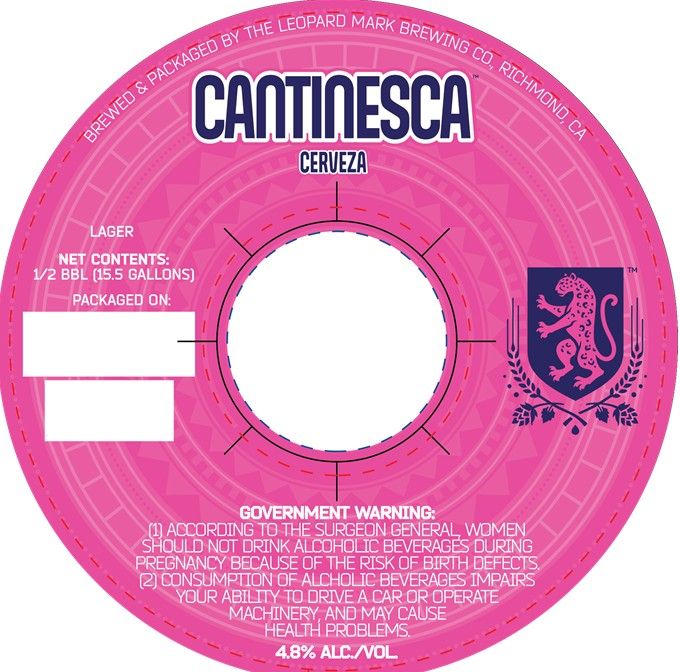 Cantinesca Cerveza label