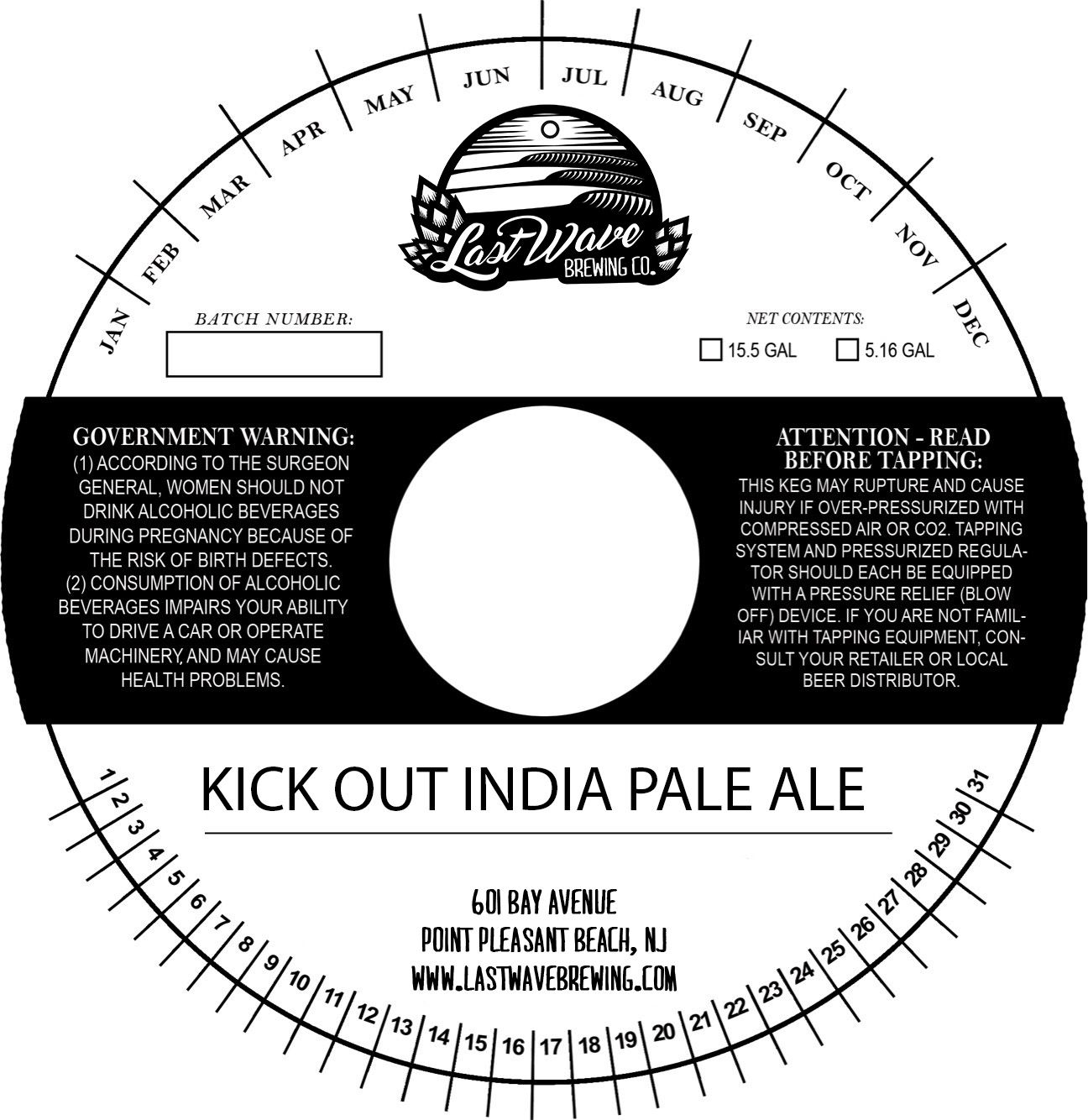 Kick Out India Pale Ale label