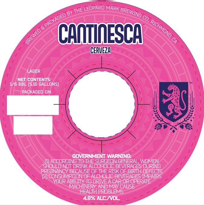 Cantinesca Cerveza label