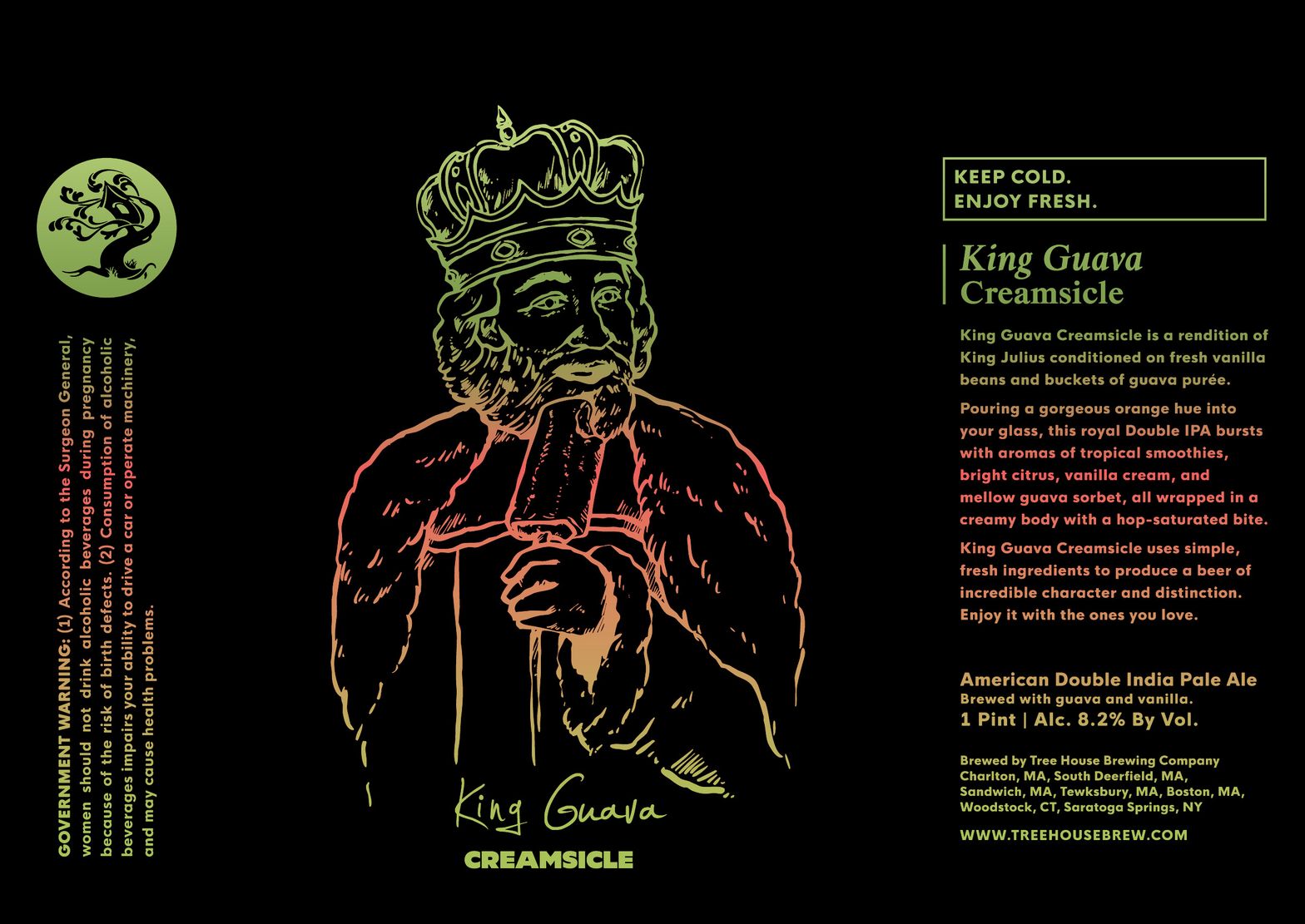 King Guava Creamsicle label