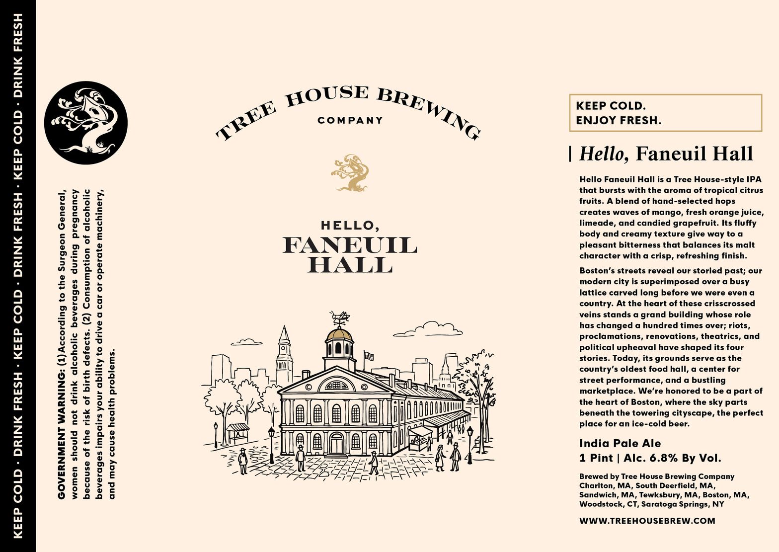 Hello, Faneuil Hall label