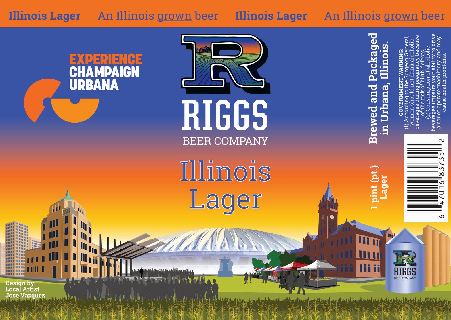 Illinois Lager label