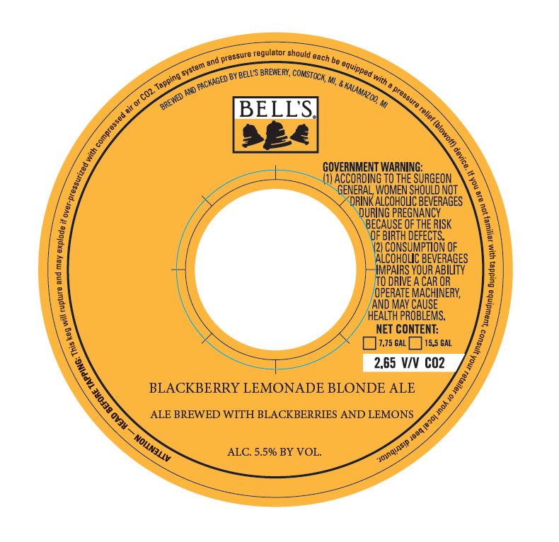Blackberry Lemonade Blonde Ale label