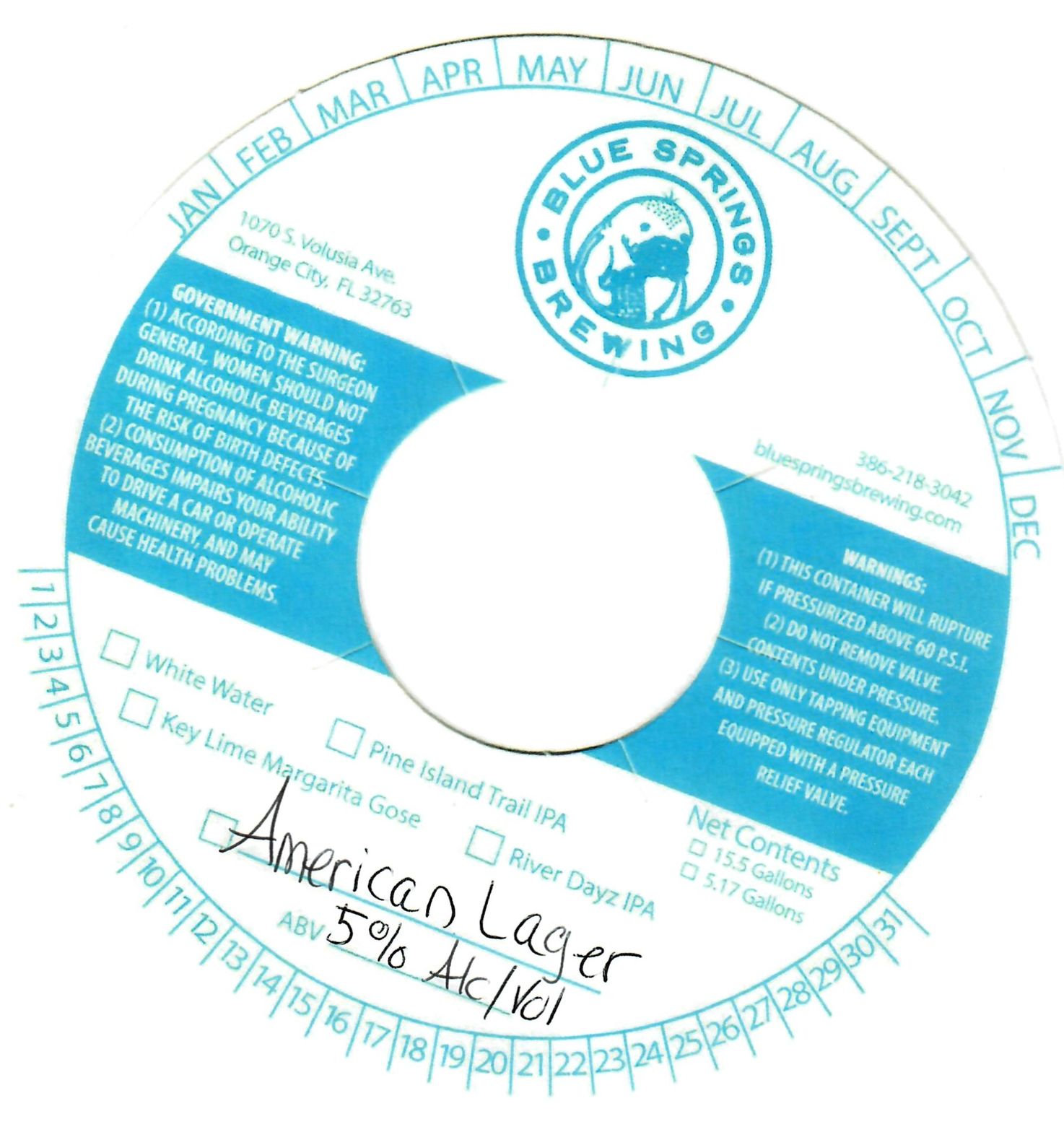 American Lager label
