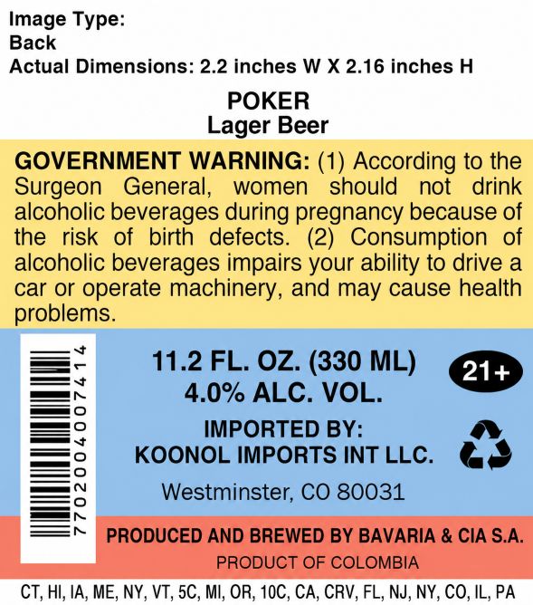 Poker label