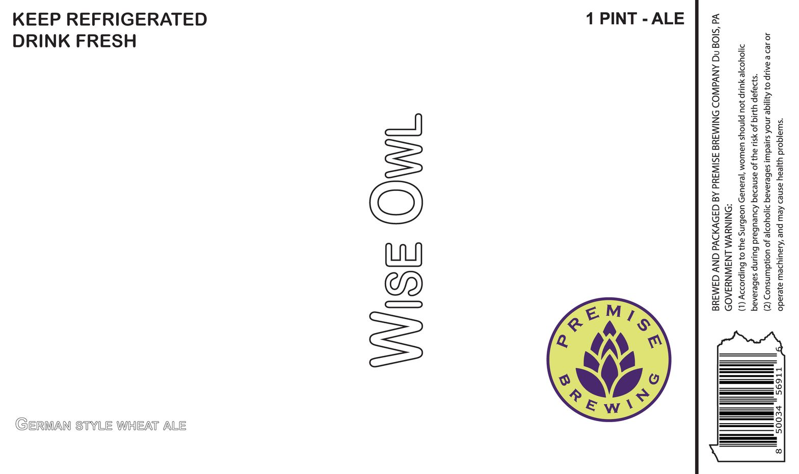 Wise Owl label