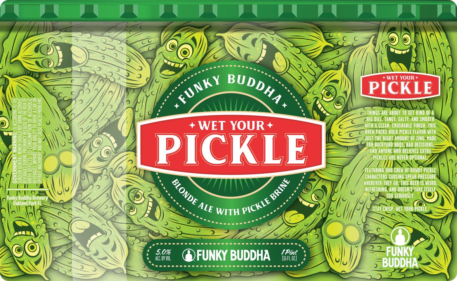Wet Your Pickle label