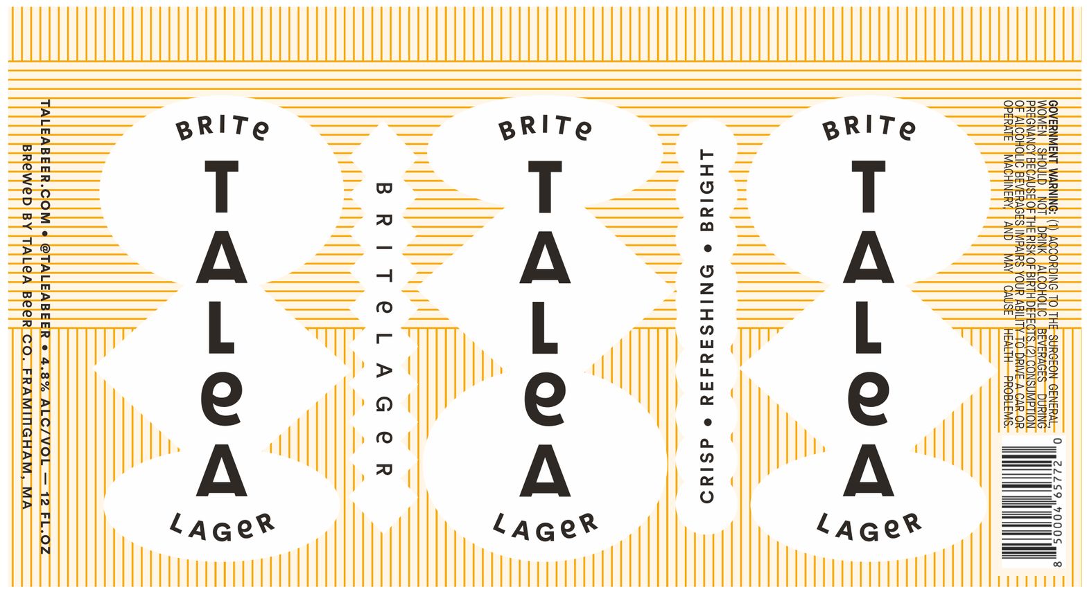 Brite Lager label