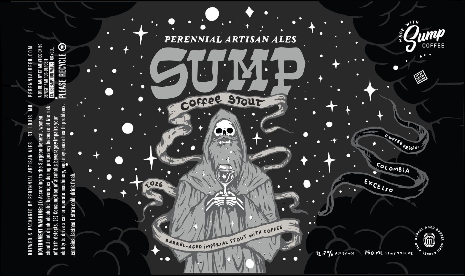 Barrel Aged Sump label