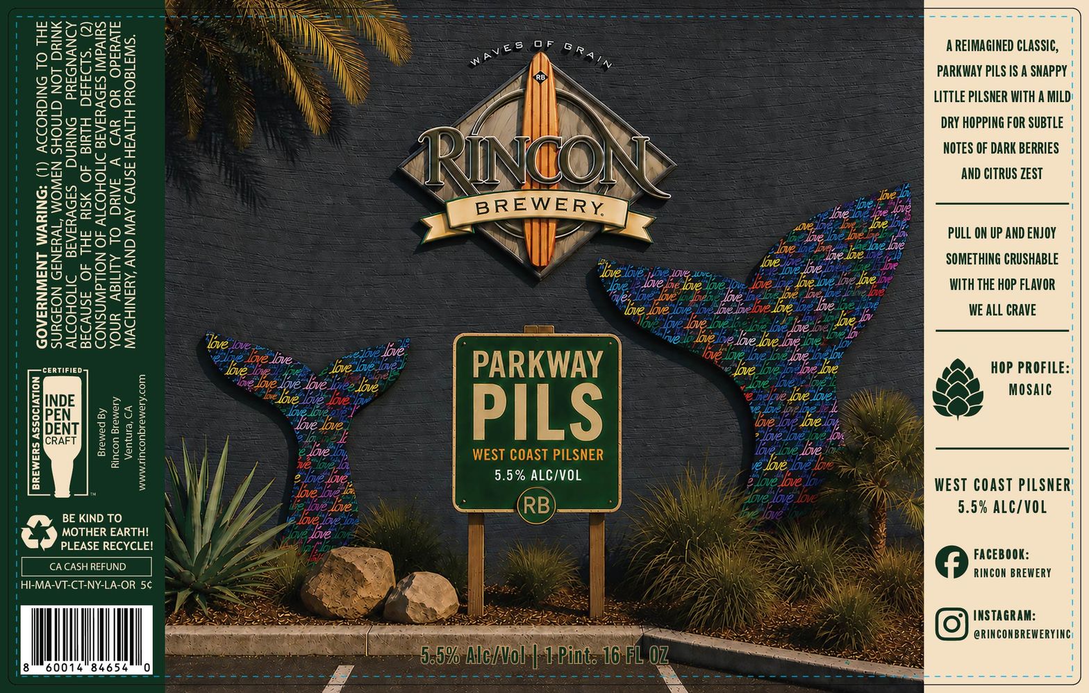 Parkway Pils label