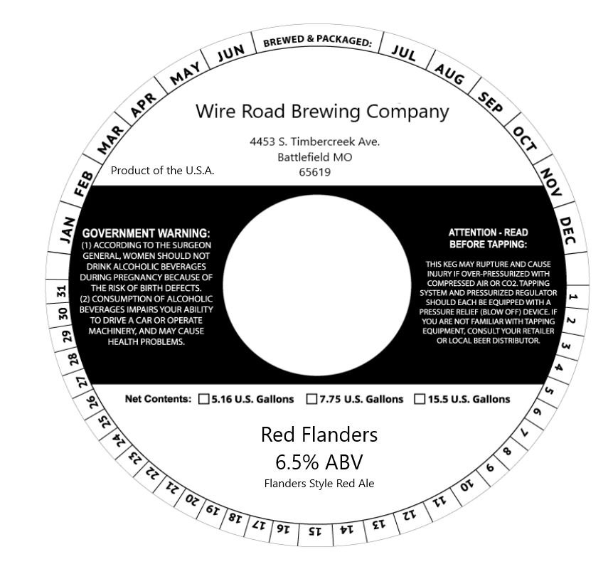 Red Flanders label