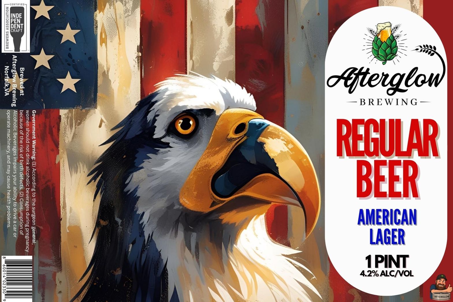 Regular Beer label