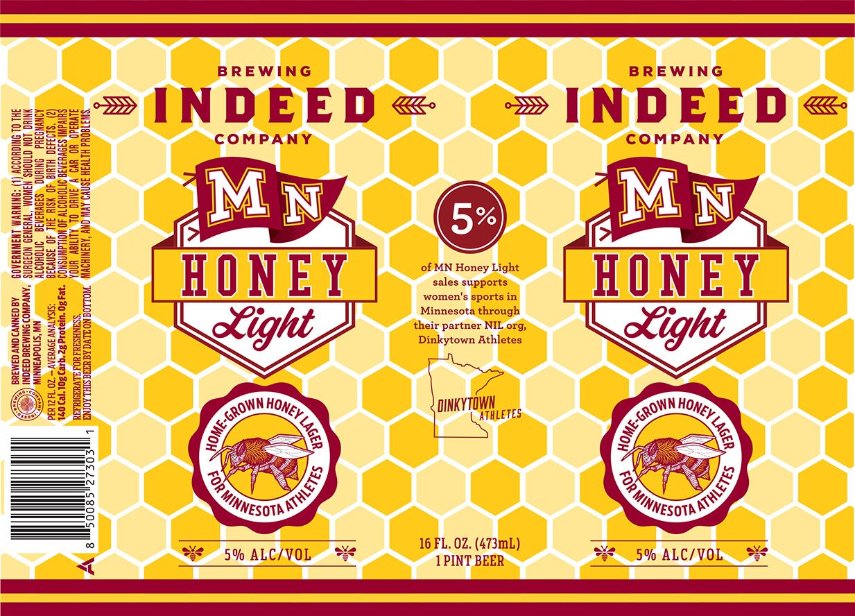 MN Honey Light label