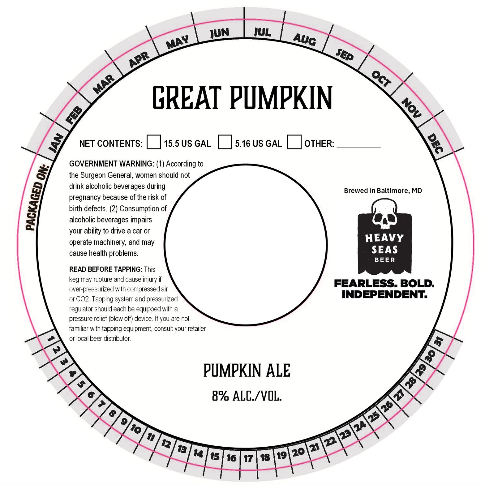 Great Pumpkin label
