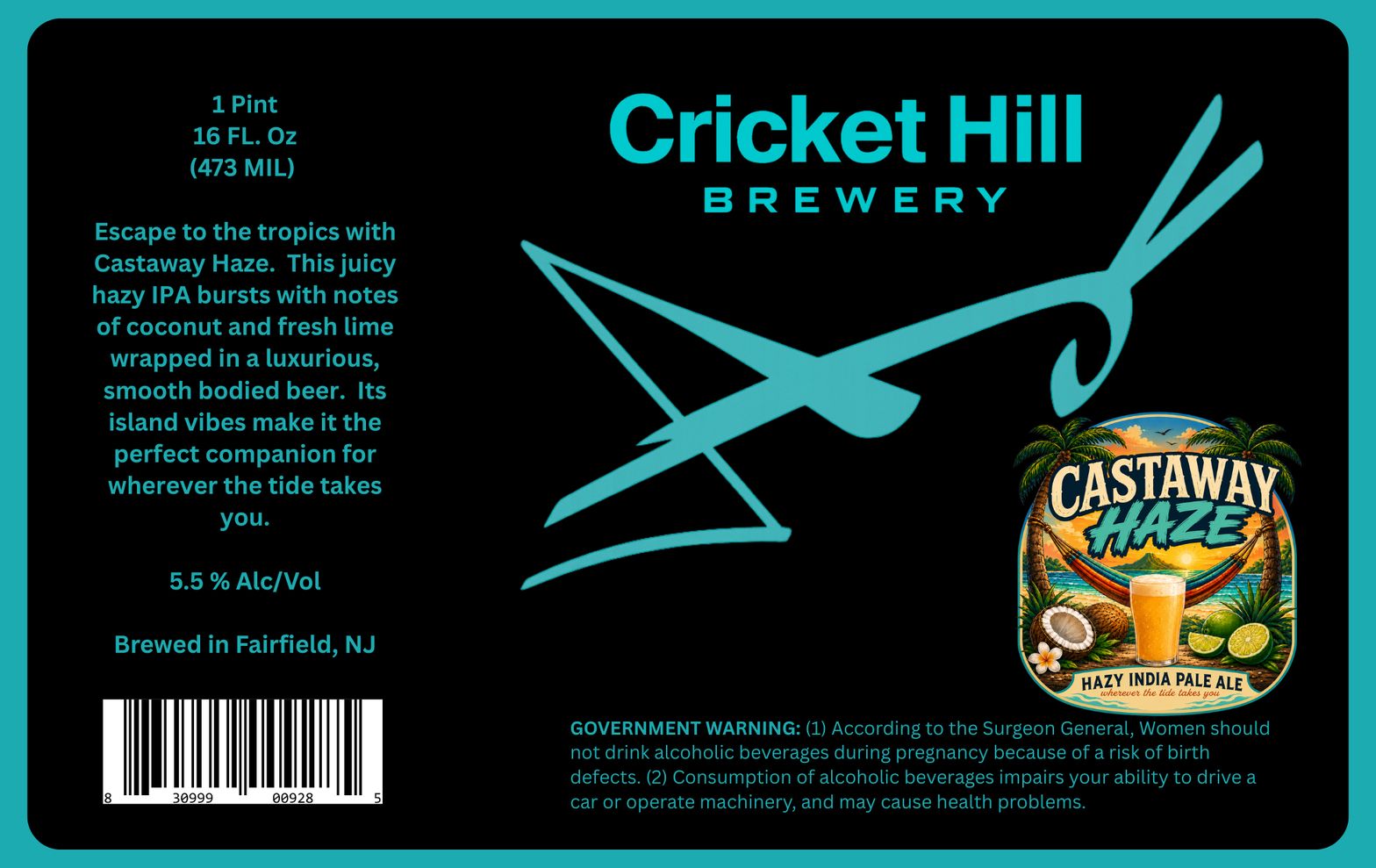 Castaway Haze label