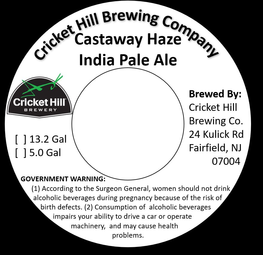 Castaway Haze label