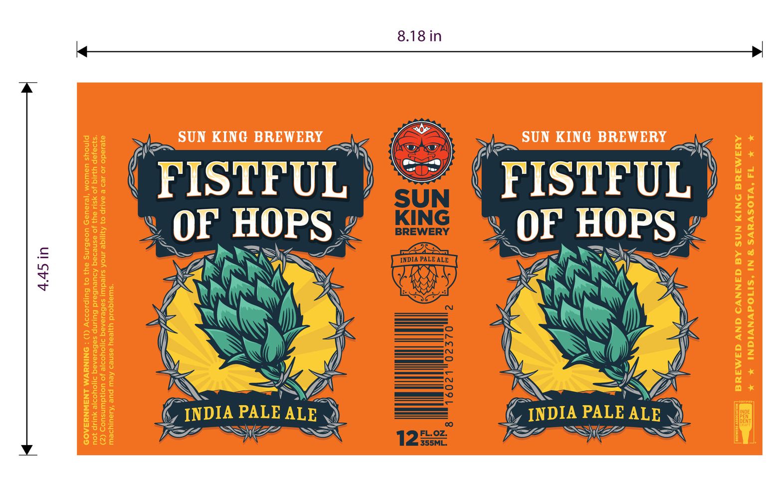 Fistful of Hops label