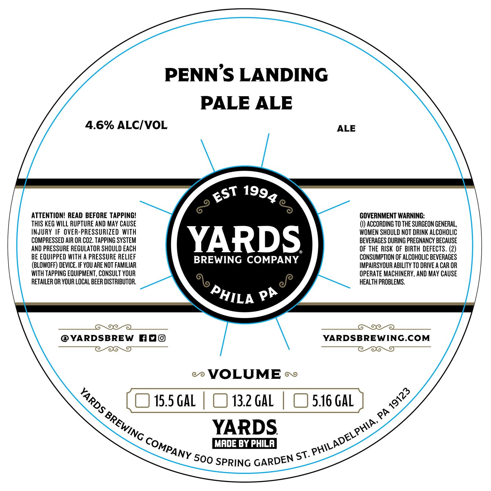 Penn's Landing Pale Ale label
