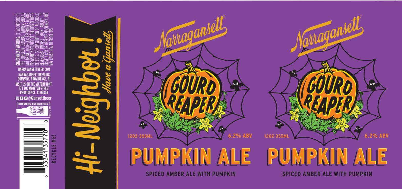 Gourd Reaper Pumpkin Ale label