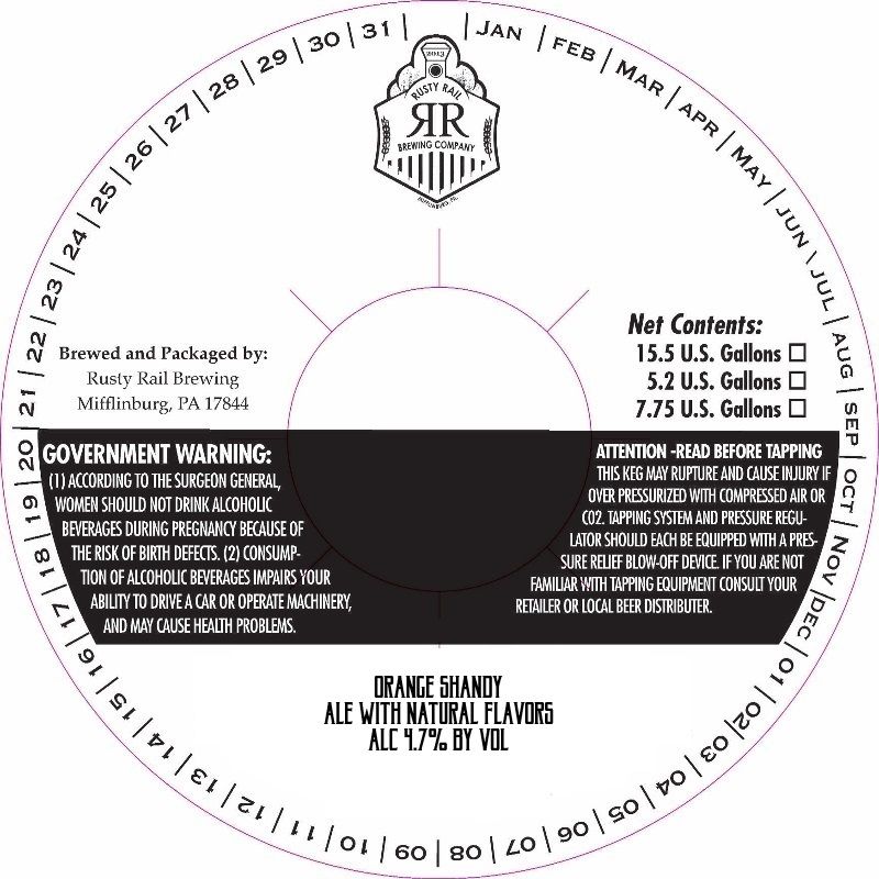 Orange Shandy label