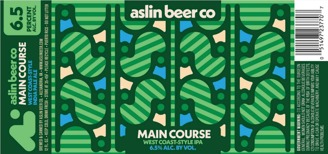 Main Course label