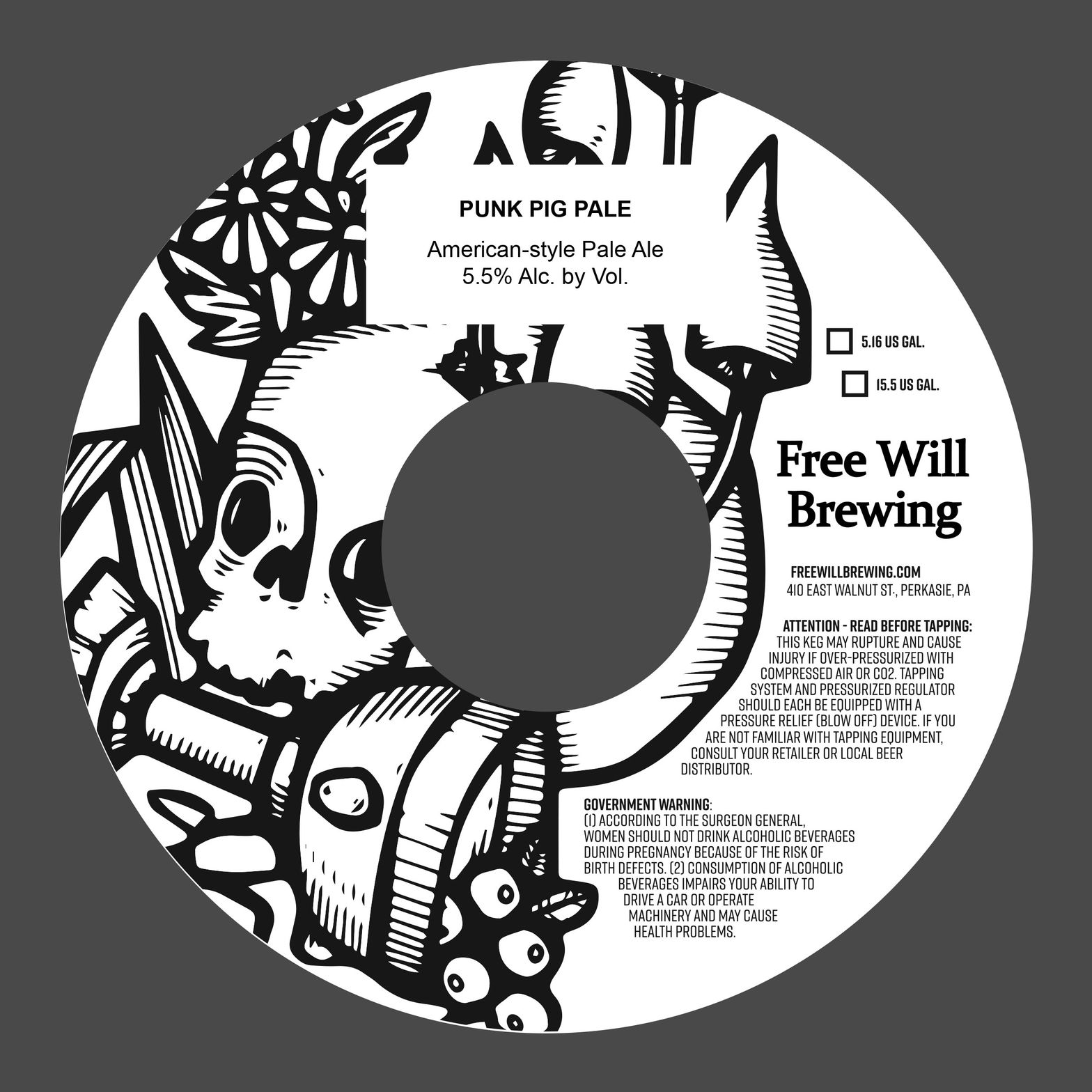 Punk Pig Pale label