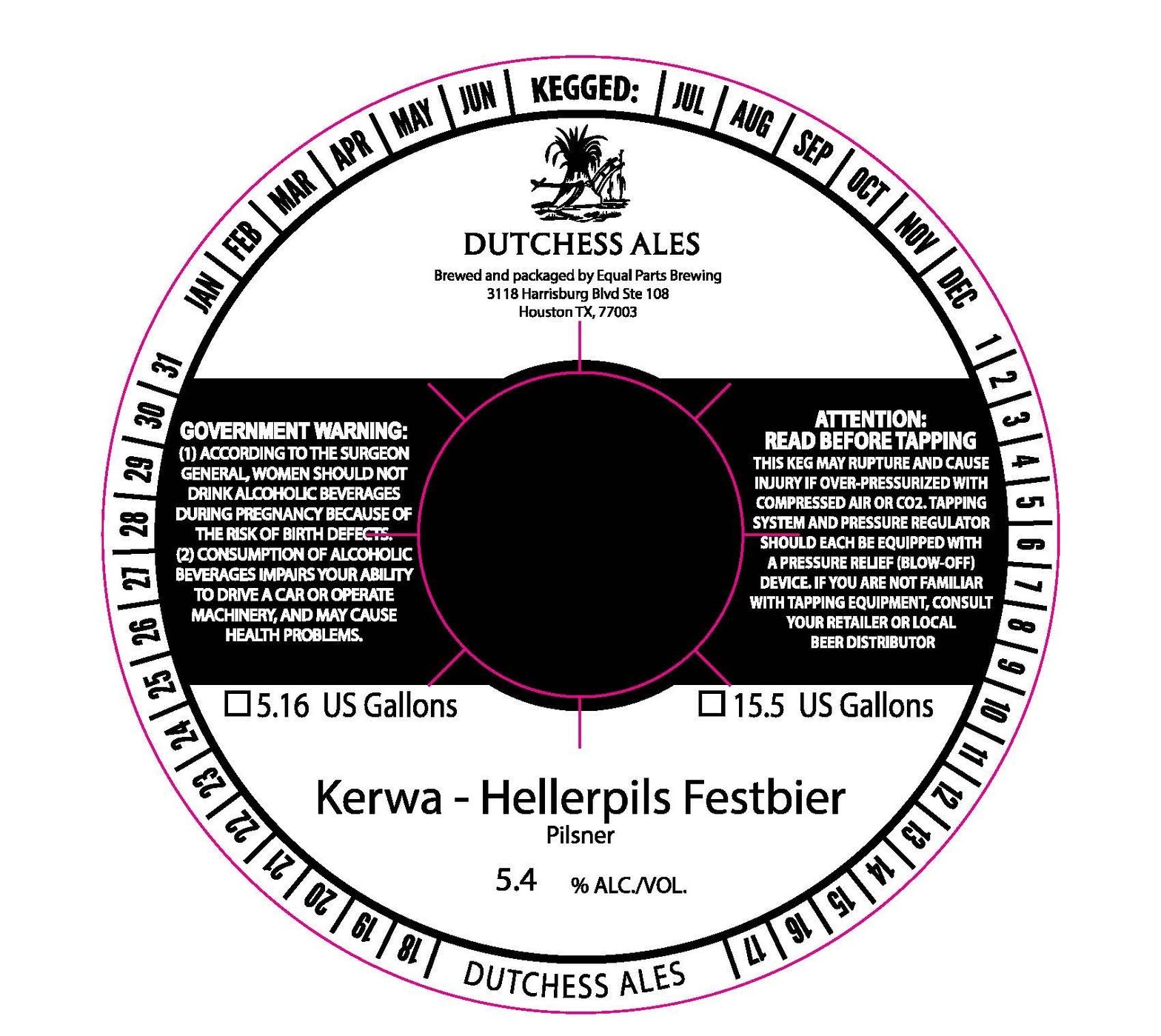 Kerwa - Hellerpils Festbier label