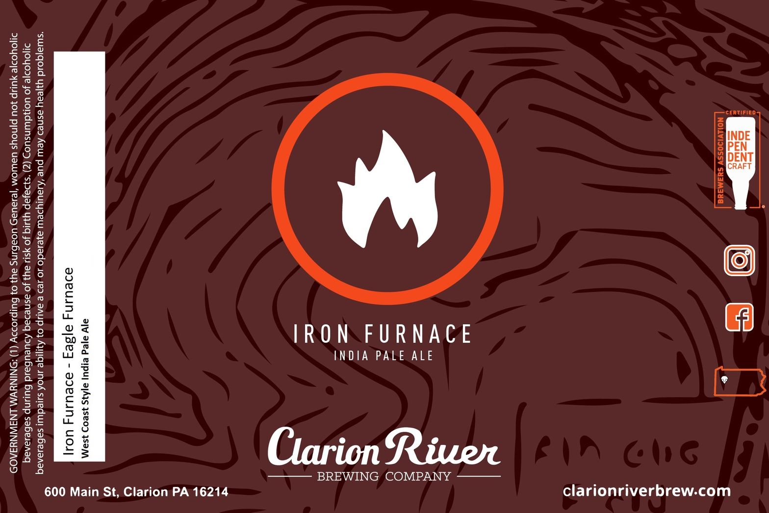 Iron Furnace - Eagle Furnace label