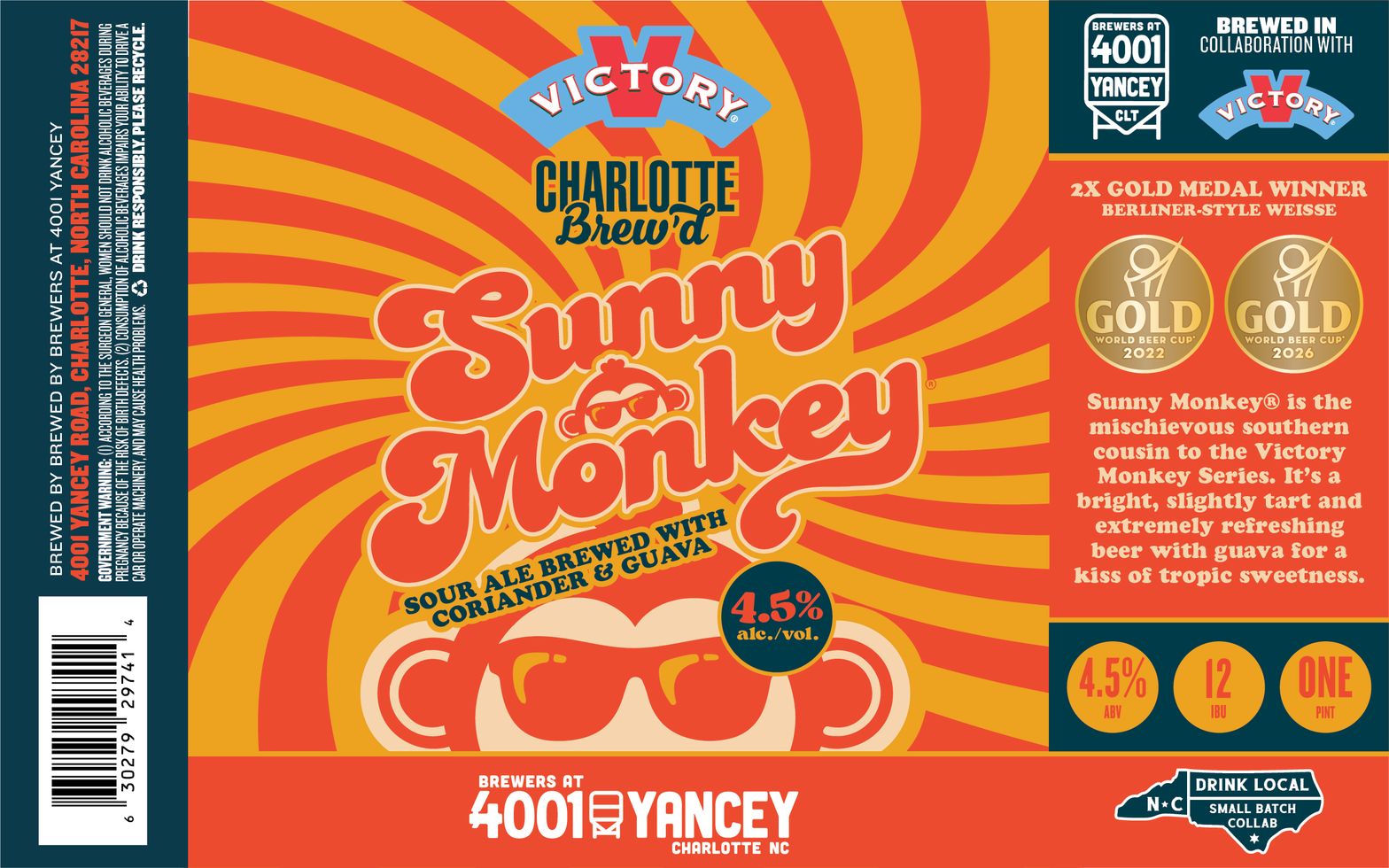 Sunny Monkey label