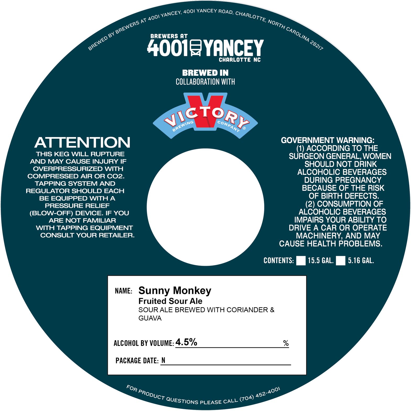 Sunny Monkey label