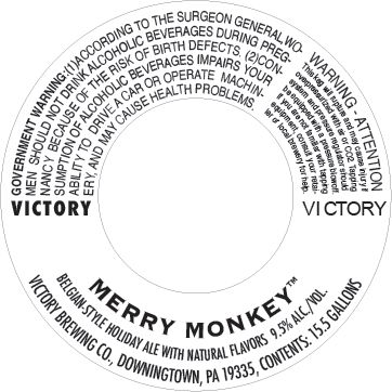 Merry Monkey label