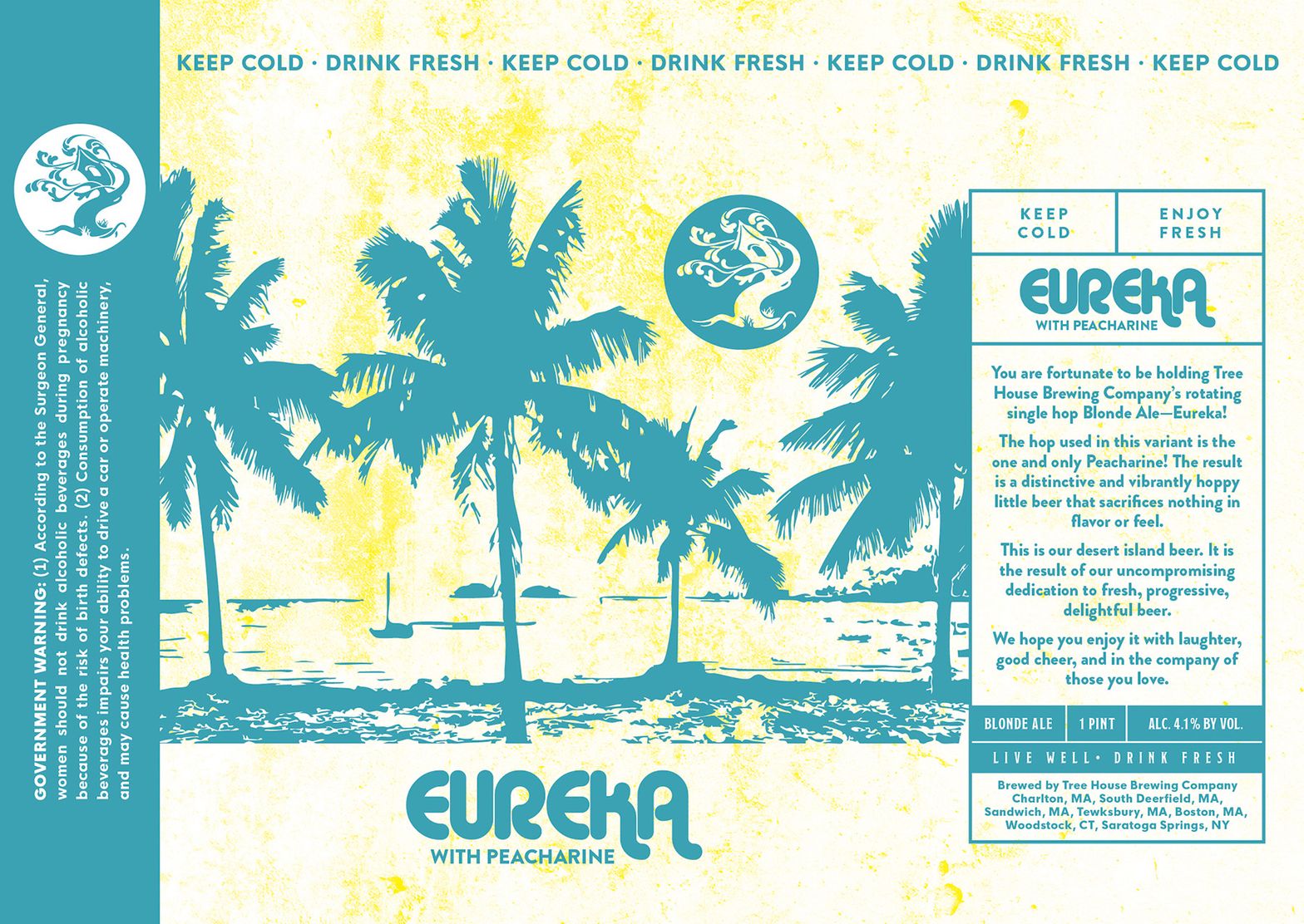 Eureka With Peacharine label