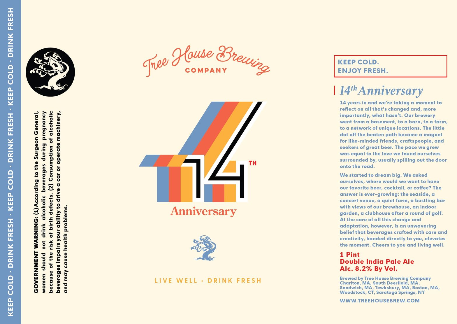 14th Anniversary label